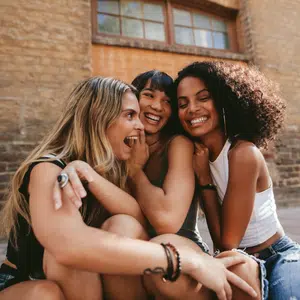 A group of friends who work together when they join avon