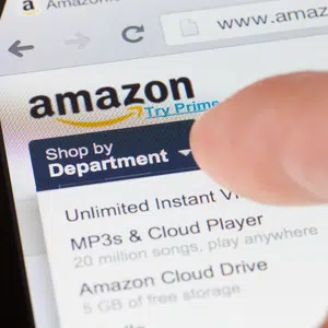 Picture showing someone shopping on amazon