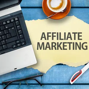 Picture showing affiliate marketing a work from home job where you can make money from home