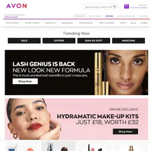 What your professional Online store looks like when you join avon and work online from home.