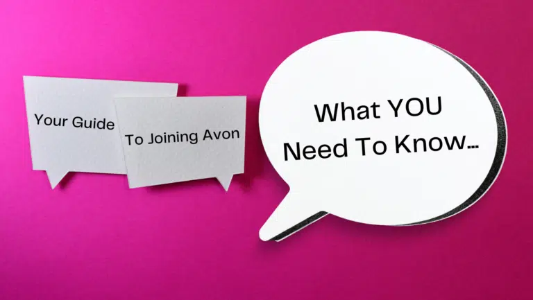 Speech Bubble saying Your Guide To Joining Avon, What You Need To Know