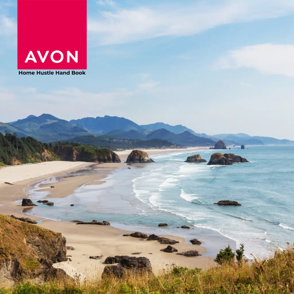Picture of the sunderland coastline with the Avon and reps earn logo
